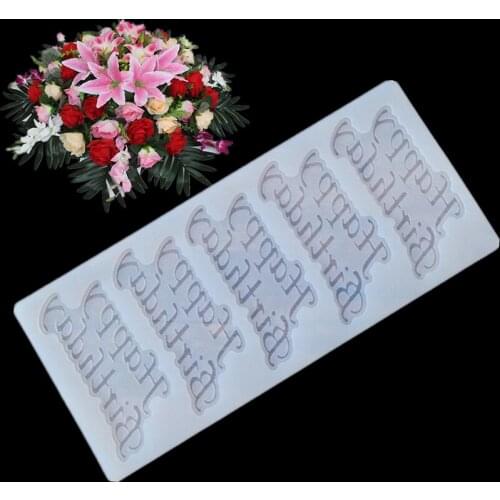 KLM letter transparent resin mold cake tool kitchen baking supplies accessories epoxy resin mold process