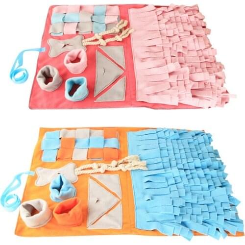 Pet Cat Dog Sniffing Pad Dogs Puzzle Toys Puppy Slow Feeding Mat Pets Foraging Smell Training Supplies