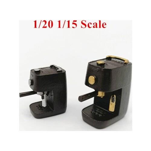 Creative 1:20/15 Dollhouse Miniature Coffee Machine DIY Indoor Home Appliance Scene Decoration for Model Hobbies
