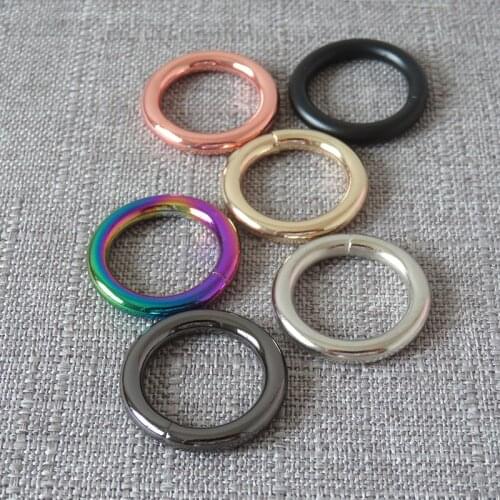 50Pcs 20mm Metal O Rings Clasp Loop Belt Buckle For Bag Backpack Dog Pet Collar Harness Key Chain DIY Sewing Cloth Accessories