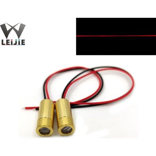 2pcs 5V Line MINI 650nm 5mW 9mm Red Laser Head Laser Positioning Lamp Semiconductor Laser LED LD Module