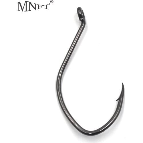 MNFT 6PCS/Lot High Quality Sharp Non-stick Coating High Carbon Stainless Steel Fishing Hooks 8083 Saltwater Hook Size 8.0*4.0cm