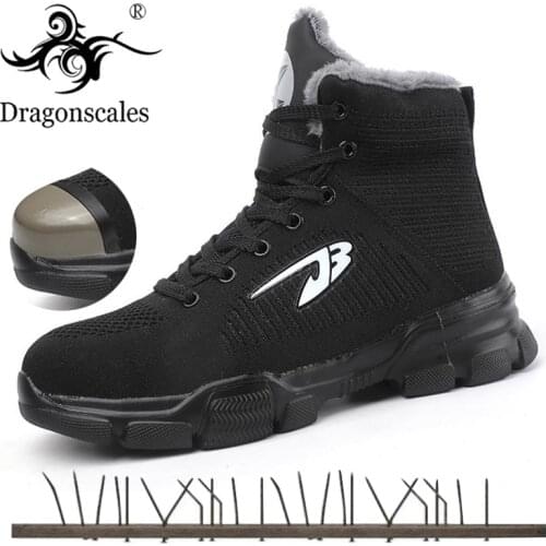 2020 New Winter Men Work Safety Boots Ankle Rubber Military Combat Boots Men Sneakers Casual Shoes Outdoor Man Mesh Work Boots