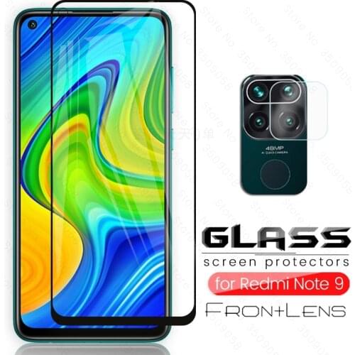 2in1 glasses for redmy notes 9 glass protective camera glass for xiaomi redmi note 9 safty glas on radmi not9 not 9 readmi note9