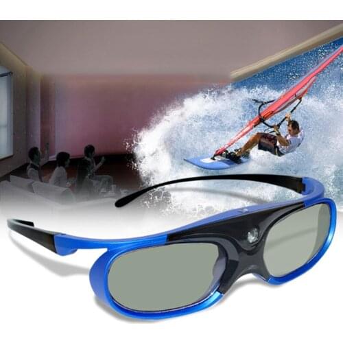 3D Glasses Active Shutter Rechargeable Eyewear for DLP-Link Optama Acer BenQ ViewSonic Sharp Projectors Glasses