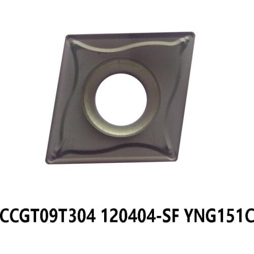 Original CCGT09T304-SF CCGT120404-SF YNG151C CCGT 09T304 120404 Lathe Cutter Turning Tools Cutter CNC Carbide Inserts 10pcs