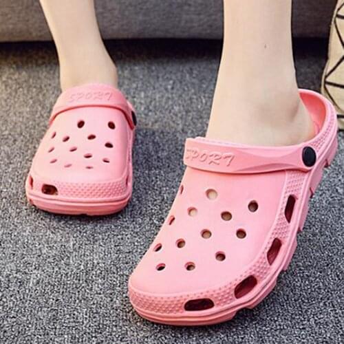 Women Sandals Hole Shoes Men Beach Shoes Light Sandals Home Slippers Outdoor Summer Sneaker Leisure Shoes Big Size