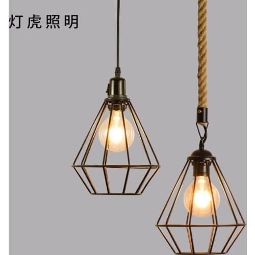 Nordic modern led iron led stone luminaire hanglamp kitchen dining bar pendant lights industrial lamp livingroom dining rooom