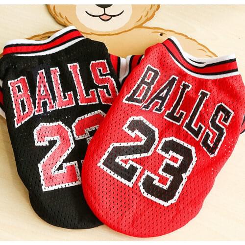 Sport Summer Dog Vest Cat Shirt Pet Clothing Breathable Mesh Sweatshirt Basketball Jersey Dog Clothes for Dogs Cats Pet Supplies