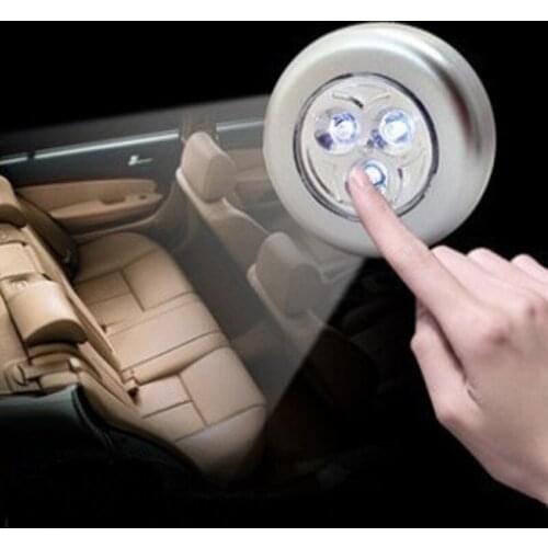LED Pat Light Touch Light Car Accessories Pat Light Auto Night Light Car Reading Light Car Trunk Search Light Home Lighting