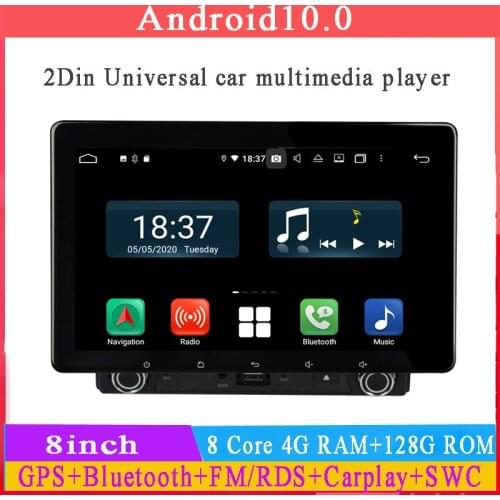 Rockchip PX5 Cortex A53 octa Core android 10 universal car dvd player 8inch 1080*720 2.5D touch screen car audio gps navi
