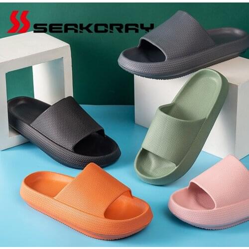 Platform Slipper Thickened Non-slip Sandals Thick Sole House Slippers Bathroom Footwear Summer Beach Sandal Slipper