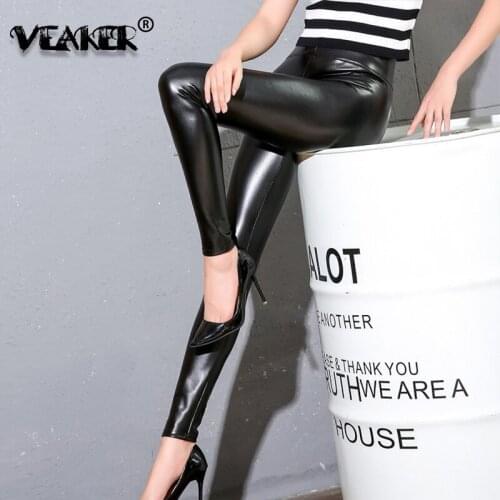 Женские кожаные брюки VEAKER China At AliExpress