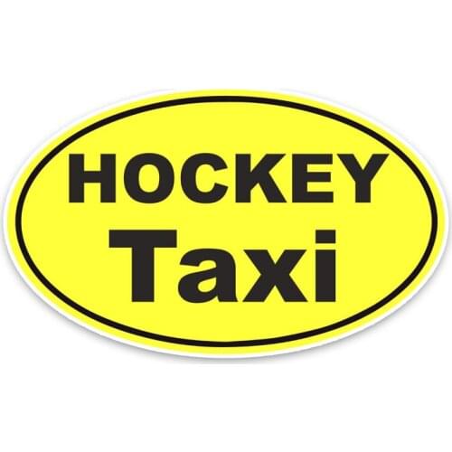 Personality HOCKEY TAXI Car Sticker Accessories Laptop Decal KK Vinyl Car Styling Cover Scratches Waterproof PVC 15cm*9cm
