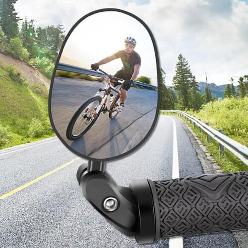 360 Bicycle Rearview Mirror Rotation Adjustable Big Frame Foldable Safety Warning Rearview Mirror for Mountain MTB Road Bike