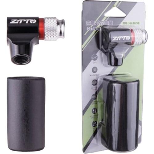 ZTTO MTB Road Bike Co2 Portable Mount High Pressure Bicycle CO2 Pump CO2 Cartridge Adapter Valve Bike Tire Air Pump