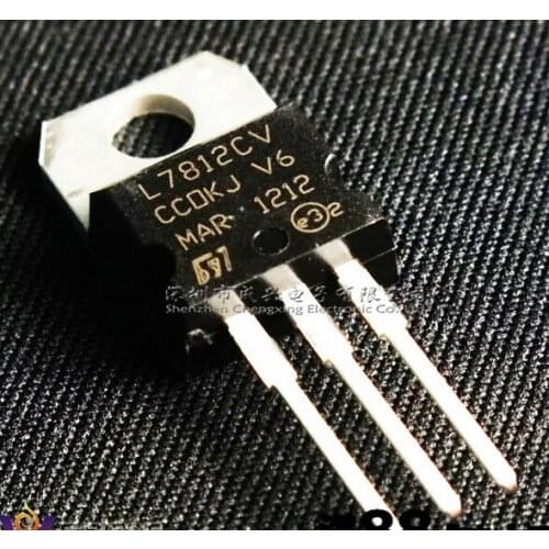 100 PCS L7812CV TO-220 L7812 LM7812 7812 Positive-Voltage Regulators LDO Original