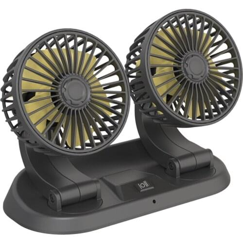 20pcs Car Dual Fan Car Interior Accessories 360 Degrees-round Car Cooling Accessories Swing Fan Ventilation Board Summer 12V/24V