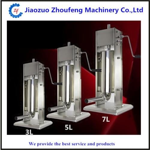 2017 new fashion stainless steel sausage stuffer making machine sausages meat extruder