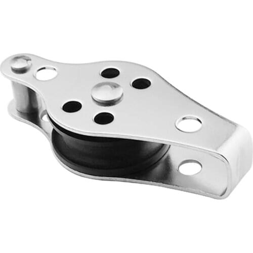 Stainless Steel 316 Pulley Blocks Rope Runner Kayak Boat Accessories Canoe Anchor Trolley Kit for 2mm to 8mm Rope