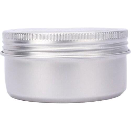 80G silver aluminum jar pot tin bottle for mask cream face gel moisturizer essence skin care cosmetic packing