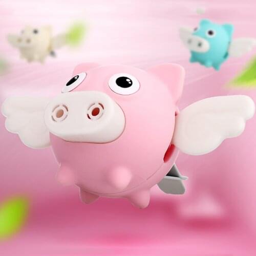 Car Air Freshener Smell Shaking Wings Pig Doll Perfume Clip Aroma Diffuser Auto Air Vent Solid Balm Car Accessories for Girls