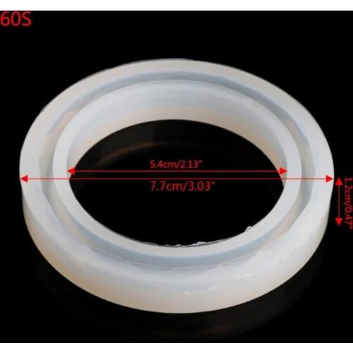 Round Silicone Mold Resin Bracelet Bangle For DIY Jewelry Casting Mould Tools E56C