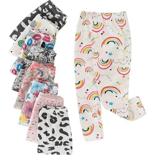 Girls Leggings Modal cotton Kids Pants Girls Pants Skinny Spring Summer Children Leggings Trousers Flower Skinny Pencil Pants