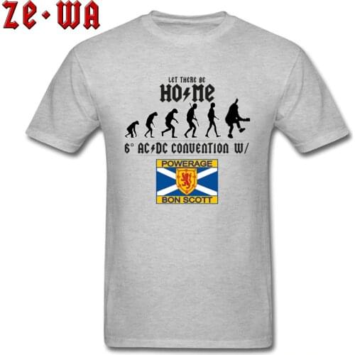 Fashion Men T-shirt AC DC T Shirts Punk Music Tshirt Hip Hop Tops Street Style Tees Funky Cotton Grey Clothing Heavy Metal Tee