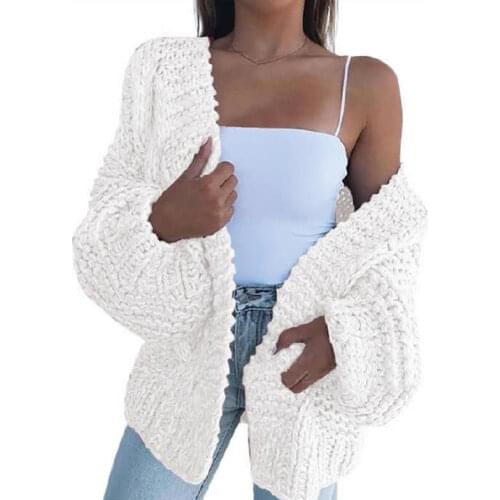 2020 Fashion Women Winter Faux Mohair Knitted Sweater Loose Warm Cardigan Casual Coat Womens Clothing свитер женский pull femme