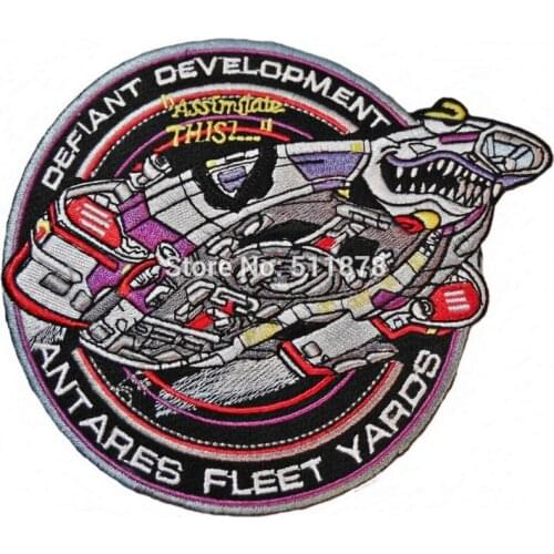 5.5" DEEP SPACE NINE Defiant Development TV MOVIE SERIES EMBROIDERED Sew On Iron On Patch TRANSFER Badge Gift Favor