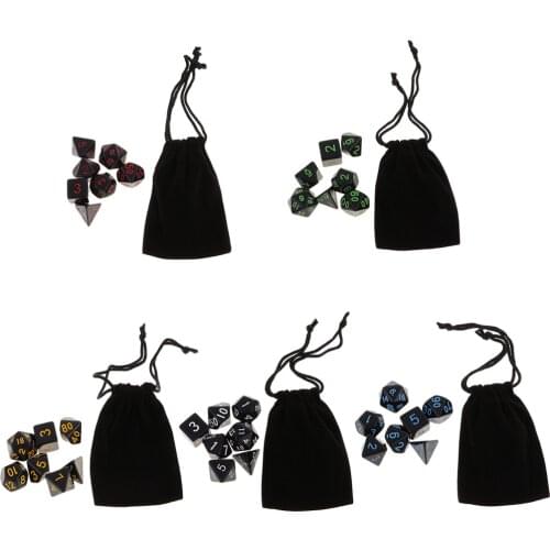 New 35 Polyhedral Dice 16mm for D&D DND RPG MTG Board Games Table Game Camping Hiking Travelling Game