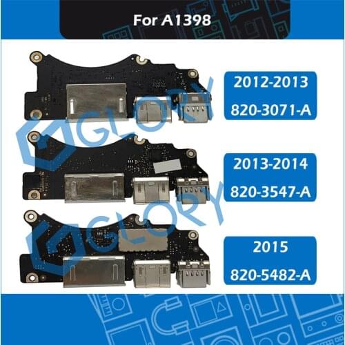 Original 820-3071-A 820-3547-A 820-5482-A For Macbook Pro Retina 15'' A1398 USB HDMI SD I/O Board 2012 2013 2014 2015 Year