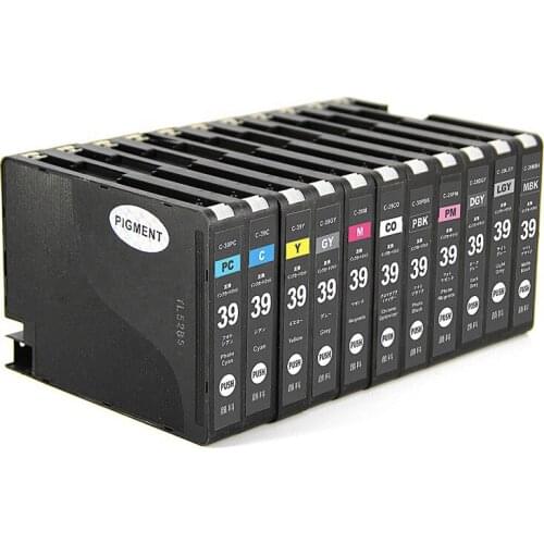 PGI39 Compatible for PIXUS PRO - 1 printer 12color free shipping