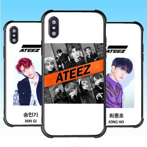 Shockproof Case For iPhone 12 Mini 11 Pro XS max XR X 7 8 Plus 6 6S Plus SE 2020 Anti-Knock ATEEZ mobile phone bag Back Cover