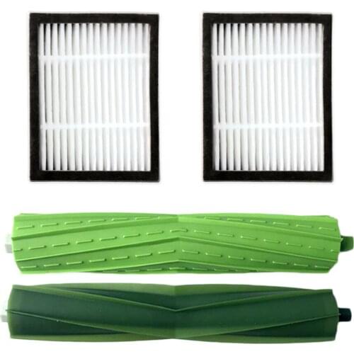 2*Hepa Filter + 2* Brush Roll Kit for iRobot Roomba i7 E5 E6 I Series Robot Vacuum Cleaner Accessories Replacement Hepa Filters