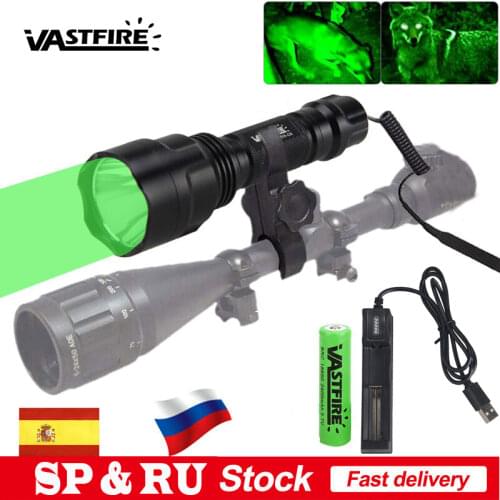 XM-L T6 LED Tactical Scout Light 4000 Lumen Remote Pressure Switch Rifle Flashlight Weapon Lights Rifle Scope Airsoft guns Mount