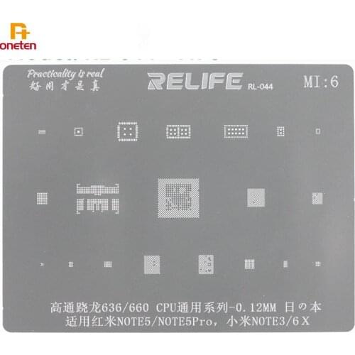 Relife BGA Reballing Stencil For Xiaomi CPU Nand Power IC Motherboard Repari Redmi Note Xiaomi 5A MIX2S Redmi Pro Repair Tool