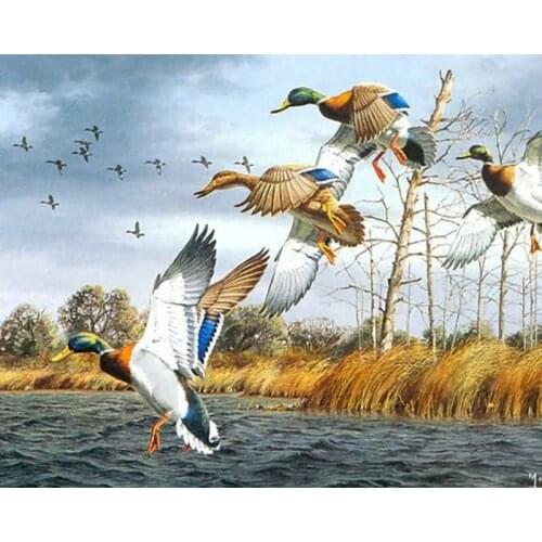 YIKEE diamond painting wild goose，cross stitch diamond,diamond mosaic paintings Y988