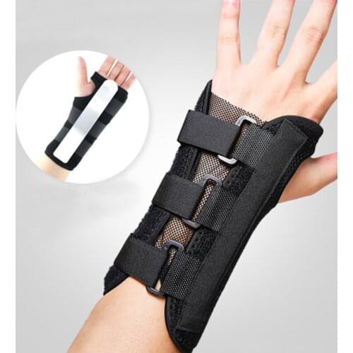 Wrist Sprain Prevention Sheath Bracket Wrist Breathable Hand Protector Adjustable Safety Hand Support Cover Steel Plate Protect