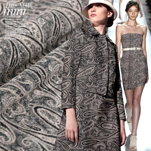 Early spring jacquard fabric Jacquard mess heavy linen fabric Linen cotton viscose blended fabrics wholesale cotton cloth