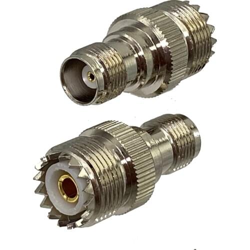 1pcs Connector Adapter UHF SO239 Female Jack to TNC Female Jack RF Coaxial Converter Wire Terminal New Brass