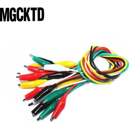10pcs/lot Alligator Clip With Wire 50CM Integrated Circuits