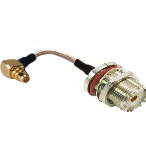 10pcs RG316 Jumper Pigtail Cable MMCX Male RA to UHF SO239 Female O-ring Adapter Connector Coax Cable 10cm 15cm 20cm 30cm 50cm