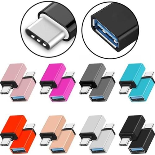 100pcs USB-C 3.1 Type C Male to USB 3.0 Female OTG Data Sync Adapter for Macbook for samsung s9 s8 usb c phone