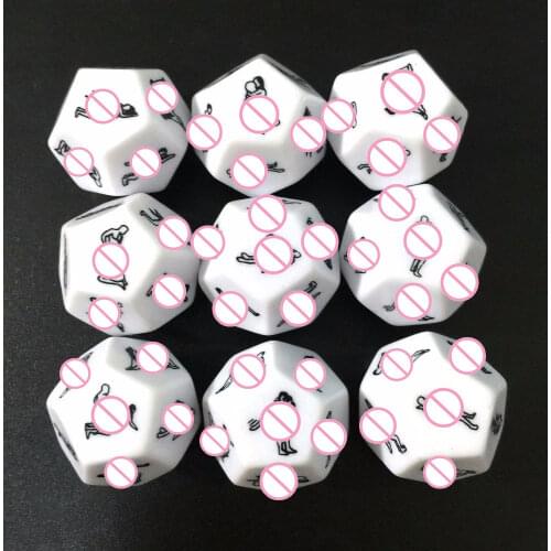 2.5CM Funny Sex Dice 12 Positions Sexy Romance Love Humour Gambling Adult Games Erotic Craps Pipe Sex Toys For Couple