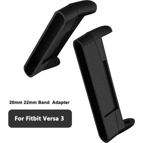 20mm 22mm 1Pair Watch Adapter for Fitbit Versa3 Sense Strap Connector Watch Band Smart Watch Band Adapter Connection Accessories