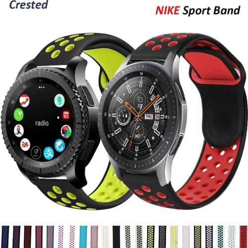 20mm 22mm watch Strap for Samsung gear s3 Frontier Sport silicone bracelet Galaxy watch 46mm/42mm/Active 2/3 41 45mm Strap