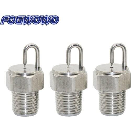 60 Pcs Brass 1/8" Fog Impingement Nozzles Fine Misting Spray Nozzle Humidifying Disinfection Dust-removal Cooling Sprayers