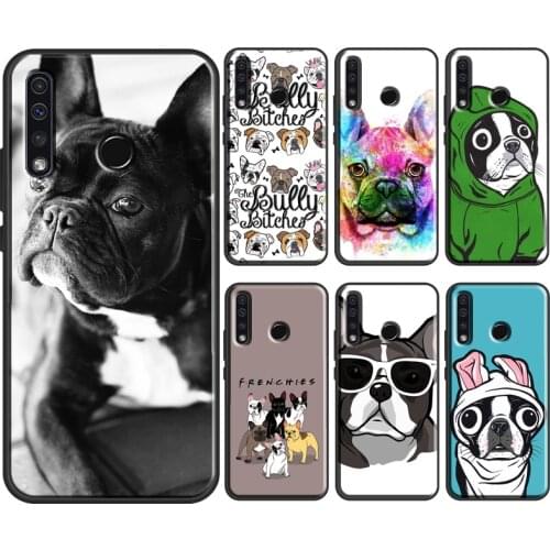 Cute French Bulldog Boston Terrier Case For Huawei Honor 8X 9X 10X 10 Lite 10i 7A 7C 4C 6C Pro 8A 9A 7S 8S 20 Pro Back Cover